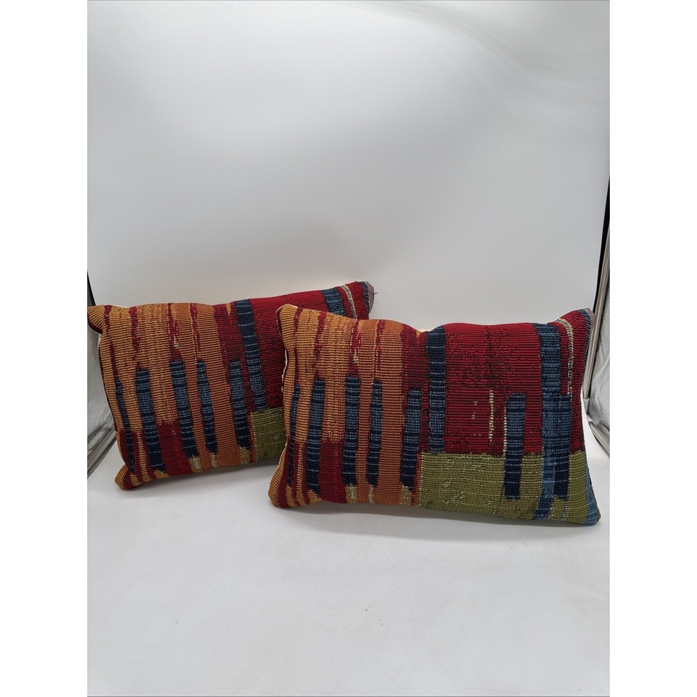 Boho Pillow Set Of 2  Quality Cotton Spun and woven 16" X 11"